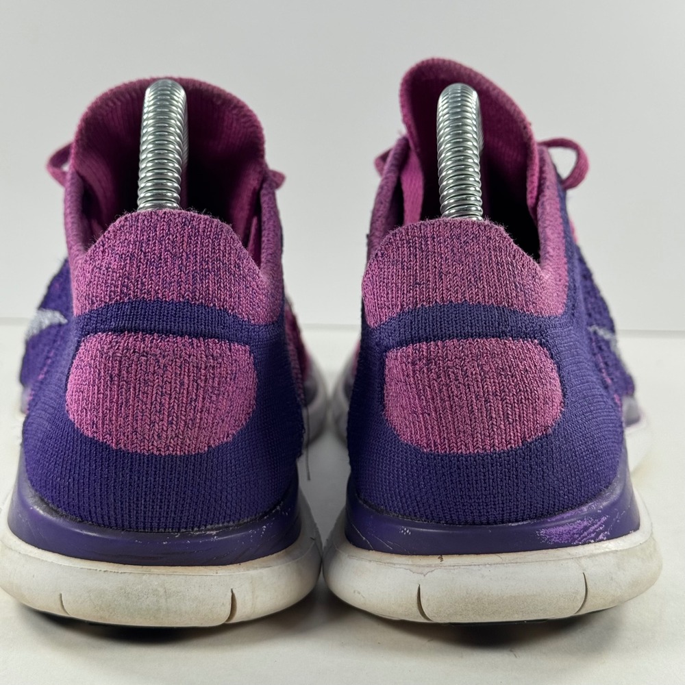 Nike Free Flyknit 4.0 Womens Purple Pink‎ Running Shoes 631050-615 Size 8.5 - Picture 10 of 12